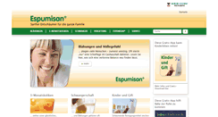 Desktop Screenshot of espumisan.de